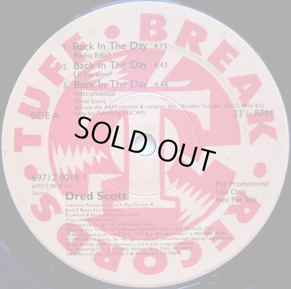 画像1: Dred Scott - Back In The Day/Can't Hold It Back  12"