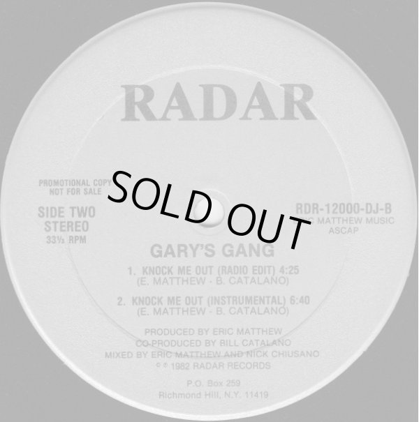画像2: Gary's Gang - Knock Me Out (4Vers)  12"