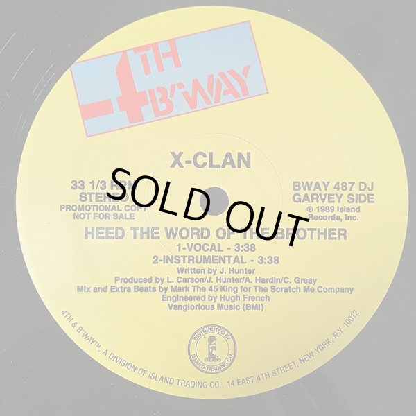画像1: X-Clan - Heed The Word Of The Brother/Raise The Flag 12"