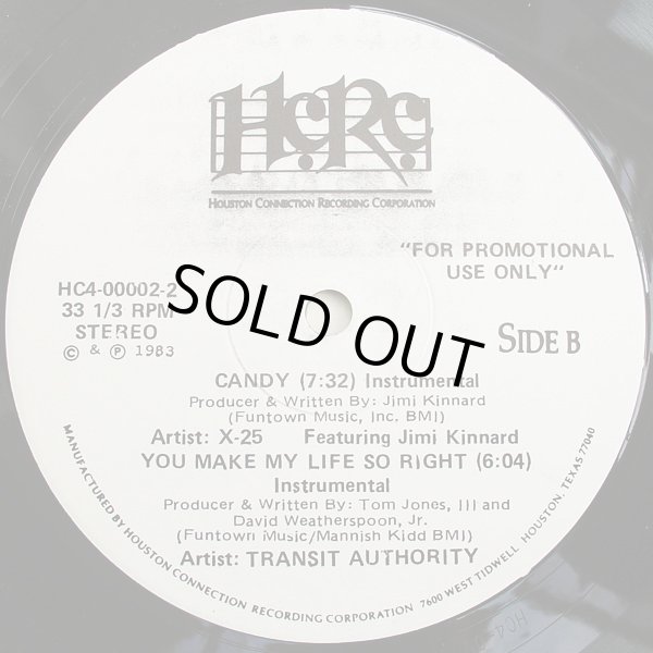 画像2: X-25 Featuring Jimi Kinnard/Transit Authority - Candy/You Make My Life So Right   12" 