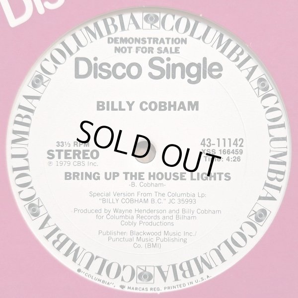 画像2: Billy Cobham - What Is Your Fantasy/Bring Up The House Lights   12"