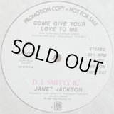 画像: Janet Jackson - Come Give Your Love To Me  12"