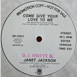 画像: Janet Jackson - Come Give Your Love To Me 12"
