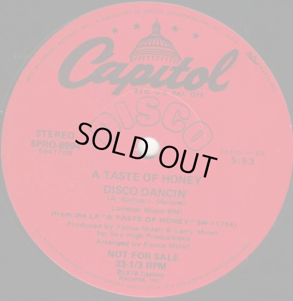 画像1: A Taste Of Honey - Disco Dancin'/Sky High  12"