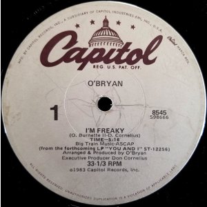 画像: O'Bryan - I'm Freaky 12"