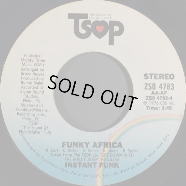 画像2: Instant Funk - Philly Jump/Funky Africa 7"