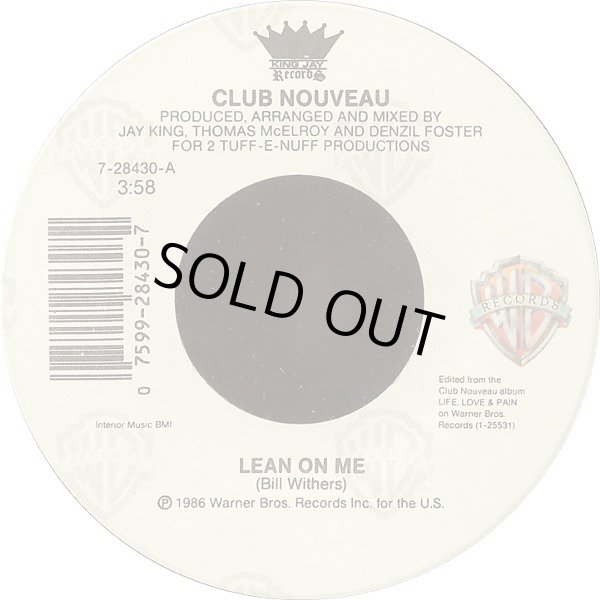 画像1: Club Nouveau - Lean On Me/Pump It Up (Reprise)  7"