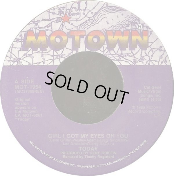 画像1: Today - Girl I Got My Eyes On You/Sexy Lady  7"