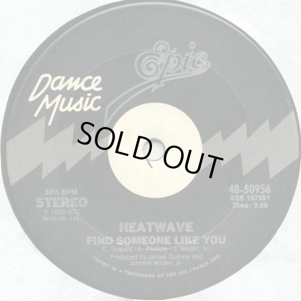 画像1: Heatwave - Find Someone Like You/Gangsters Of The Groove 12"  