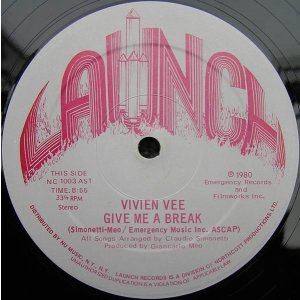 画像: Vivien Vee - Give Me A Break/Remember  12"