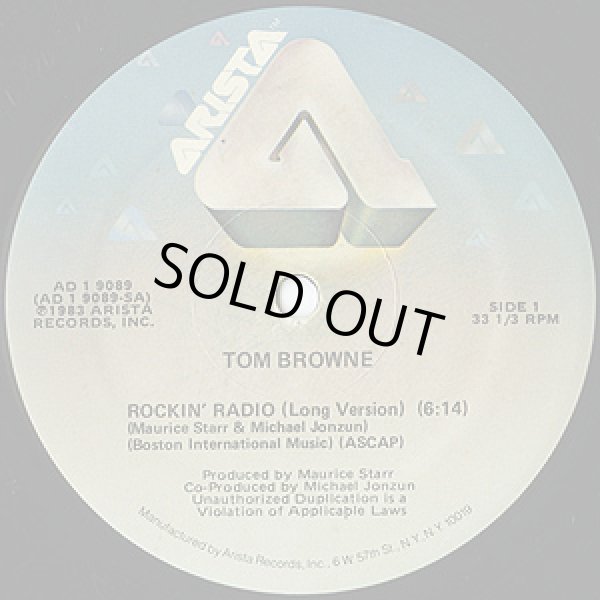 画像1: Tom Browne - Rockin' Radio/Angeline  12"