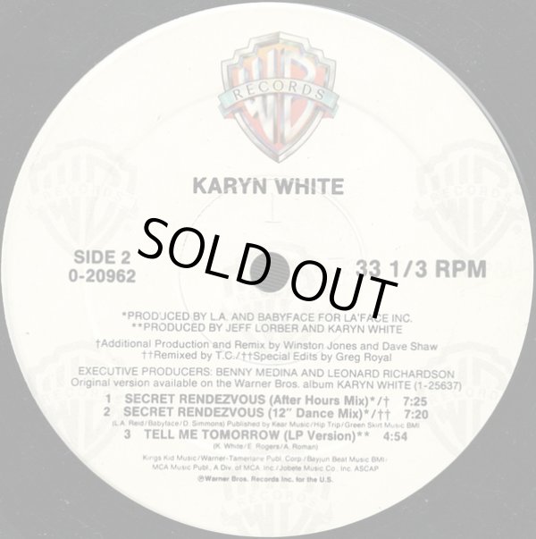 画像2: Karyn White - Secret Rendezvous  12"