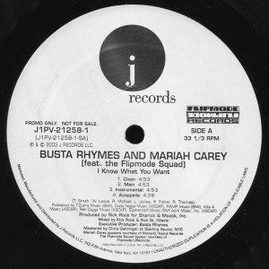 画像: Busta Rhymes - I Know What You Want feat Mariah Carey and Flipmode Squad/Call The Ambulance  12"
