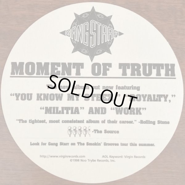 画像2: Gang Starr - Moment Of Truth  Promo Sticker