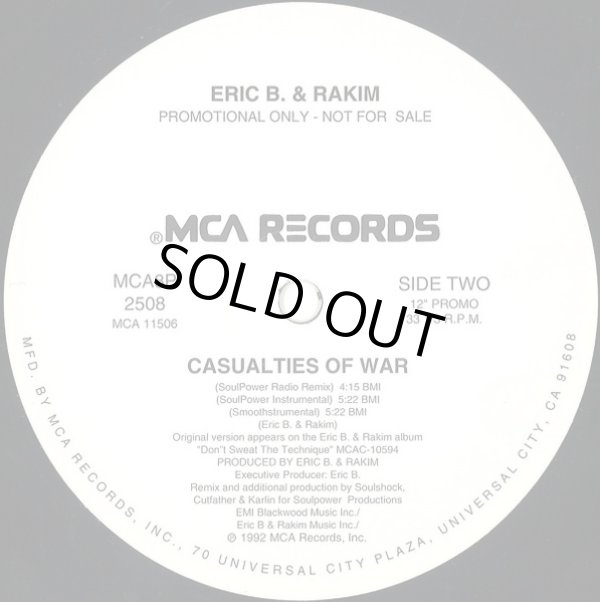 画像2: Eric B. & Rakim - Casualties Of War  12" 