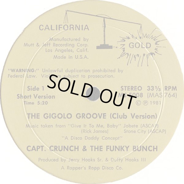 画像1: Capt. Crunch & The Funky Bunch - The Gigolo Groove   12"