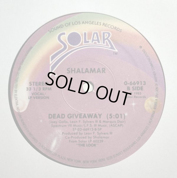 画像2: Shalamar - My Girl Loves Me (Vocal Remix Of LP Version)/Dead Giveaway (LP Version)   12"