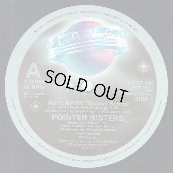 画像1: Pointer Sisters - Automatic/Nightline 12" 