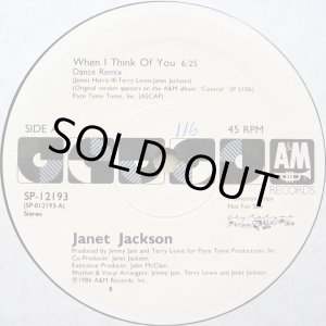 画像: Janet Jackson - When I Think Of You (Dance Remix) 12"