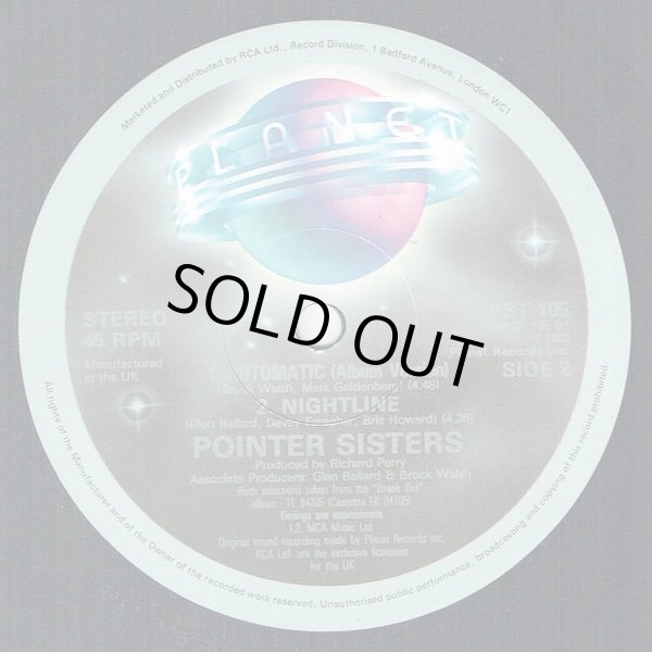 画像2: Pointer Sisters - Automatic/Nightline 12" 
