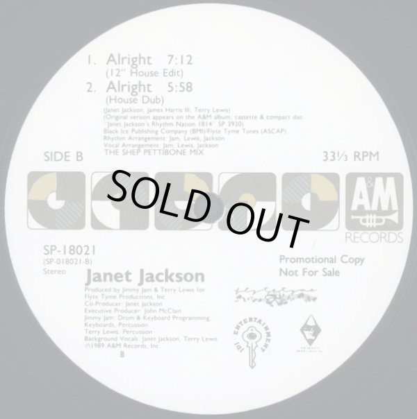 画像2: Janet Jackson - Alright without Hev D (4vers)  12"