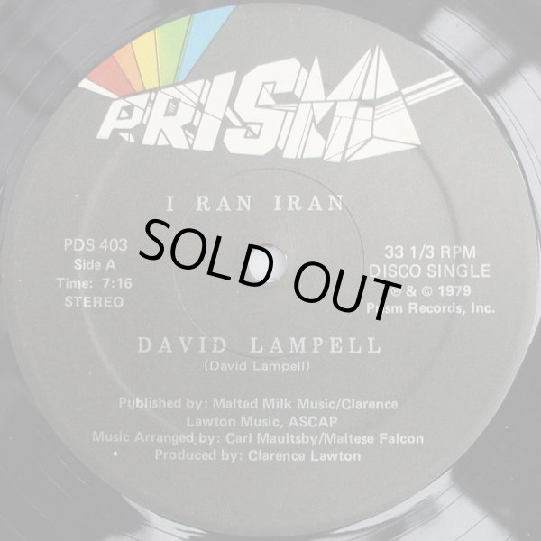 画像1: David Lampell - I Ran Iran/Iranian Groove  12"