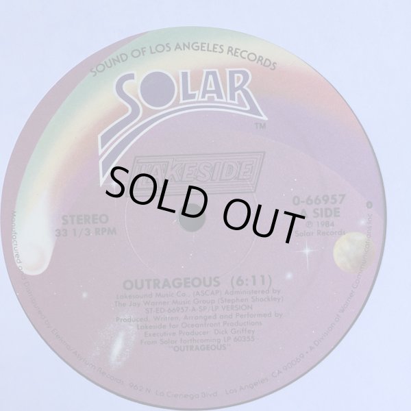 画像1: Lakeside - Outrageous/So Let's Love  12"