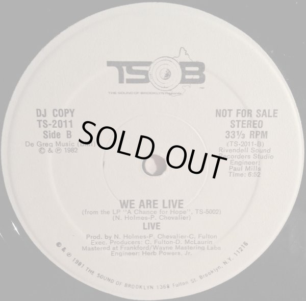 画像2: Live - Serious Situation/We Are Live  12"