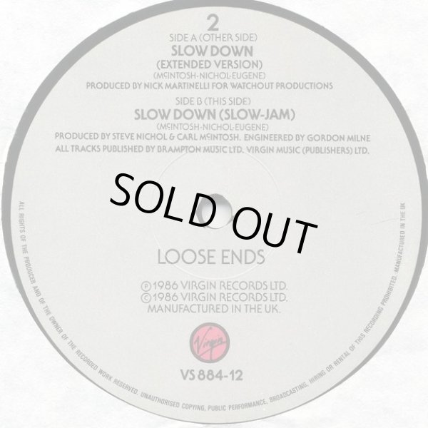 画像3: Loose Ends - Slow Down 12"