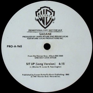 画像: (Marc) Sadane/Mammatapee - Sit Up (Long Version)/Monster Fun  12"