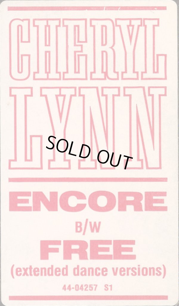 画像3: Cheryl Lynn - Encore/Free  12" 