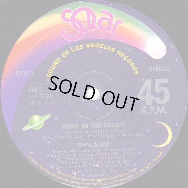 画像1: Shalamar - Right In The Socket (Original Vers)/The Right Time For Us  12"