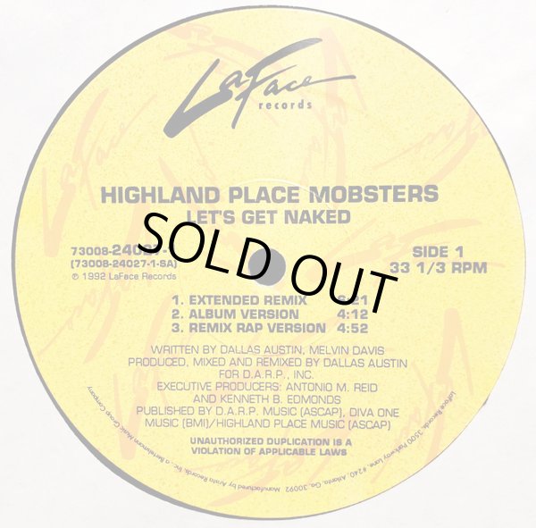 画像1: Highland Place Mobsters - Let's Get Naked/Niggas And…/Black People  12" 