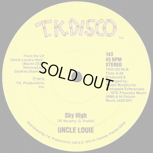 画像2: Uncle Louie - Full-Tilt Boogie/Sky High  12"