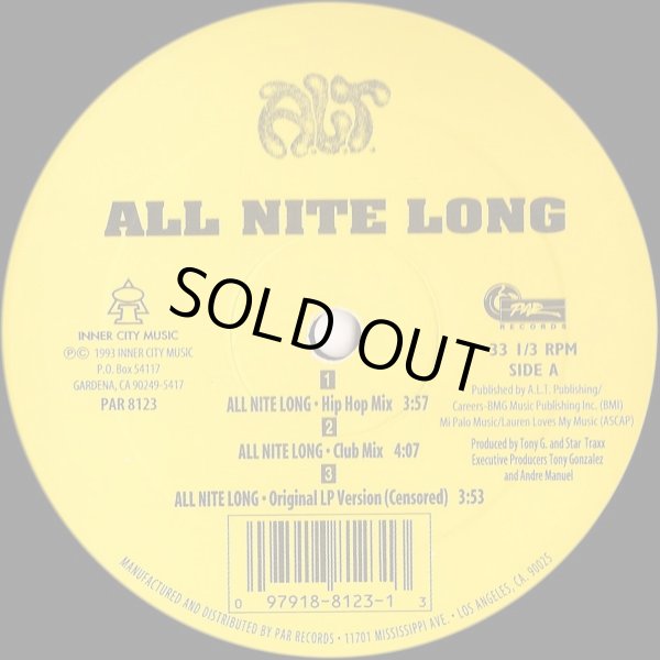 画像1: A.L.T. - All Nite Long  12"