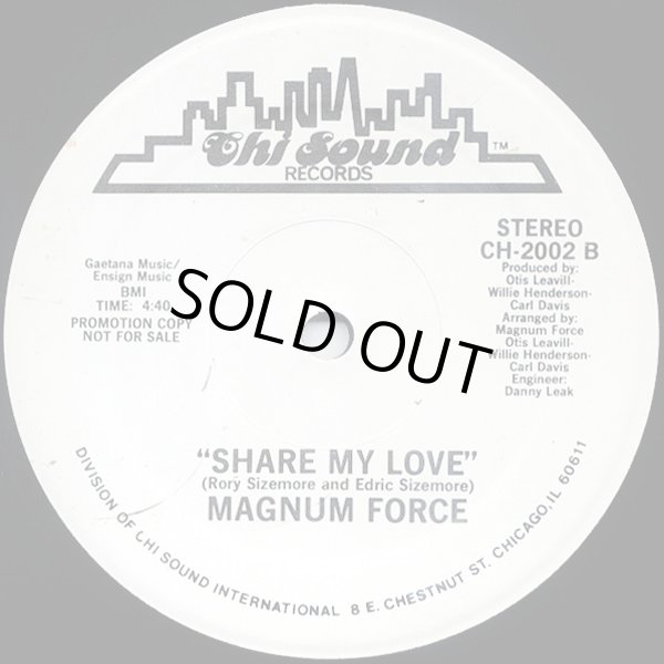 画像2: Magnum Force - A Touch Of Funk/Share My Love  12"