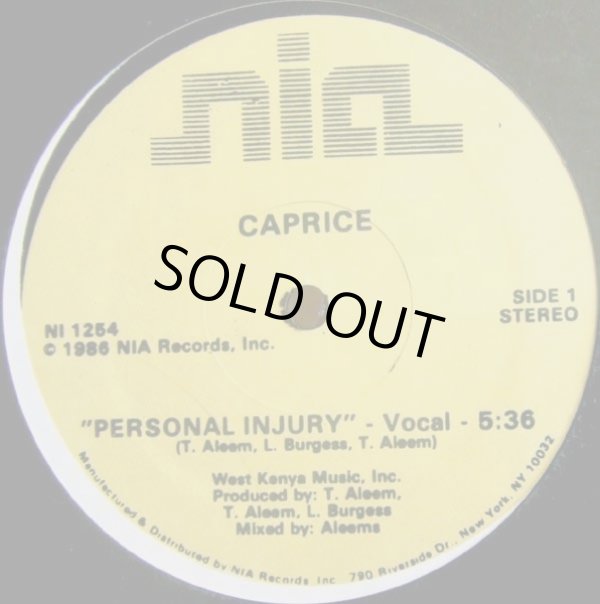画像1: Caprice - Personal Injury 12"
