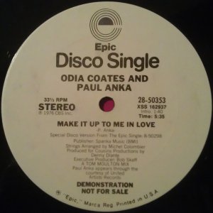 画像: Odia Coates And Paul Anka - Make It Up To Me In Love/You 12"
