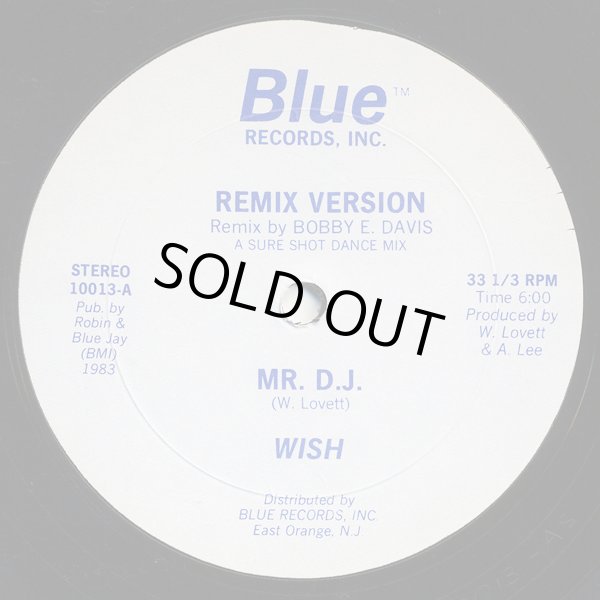 画像1: Wish - Mr. D.J. (Remix Version)  12"
