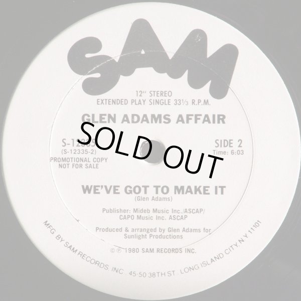 画像2: Glen Adams Affair - Just A Groove/We've Got To Make It  12"