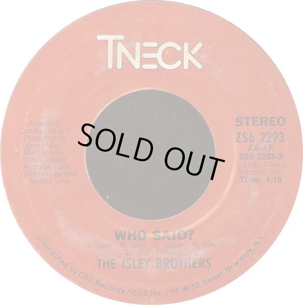 画像1: The Isley Brothers - Who Said ?/(Can't You See) What You Do To Me ?  7"
