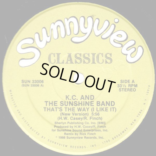 画像1: K.C. And The Sunshine Band - That's The Way (I Like It) New Version  12"