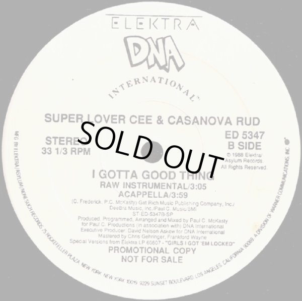 画像2: Super Lover Cee & Casanova Rud - I Gotta Good Thing (Remix)  12"