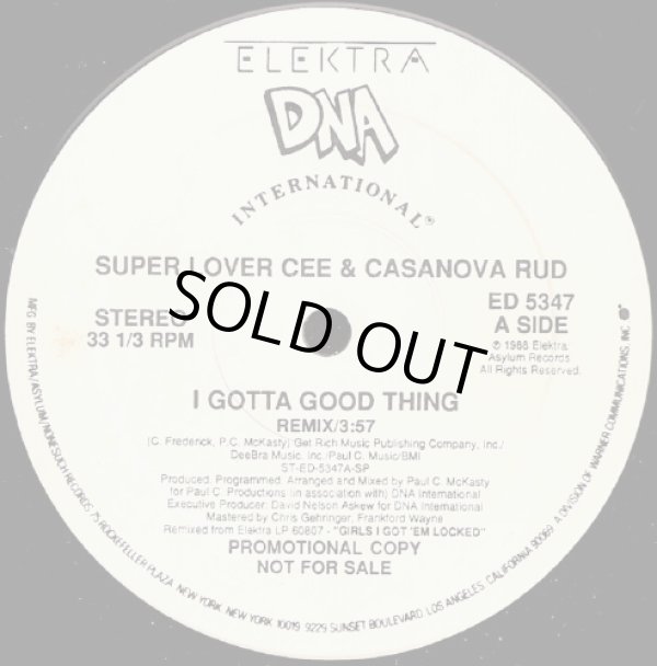 画像1: Super Lover Cee & Casanova Rud - I Gotta Good Thing (Remix)  12"