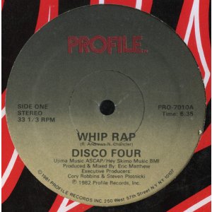 画像: Disco Four - Whip Rap/Let It Whip   12"
