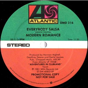 画像: Modern Romance - Everybody Salsa (Clubland Mix 11:30)/Bring On The Funkateers   12"