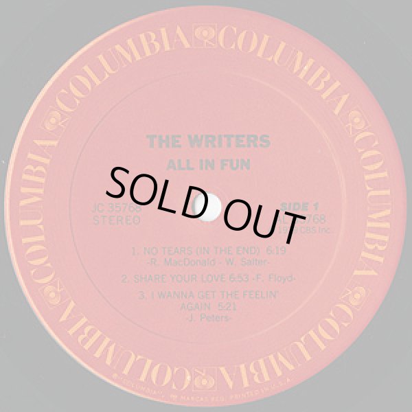 画像2: The Writers - All In Fun  LP