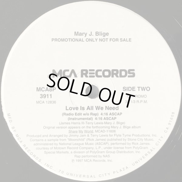 画像3: Mary J. Blige - Love Is All We Need  12"