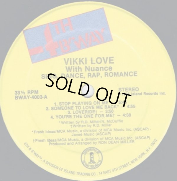画像2: Vikki Love With Nuance - Sing, Dance, Rap, Romance  LP