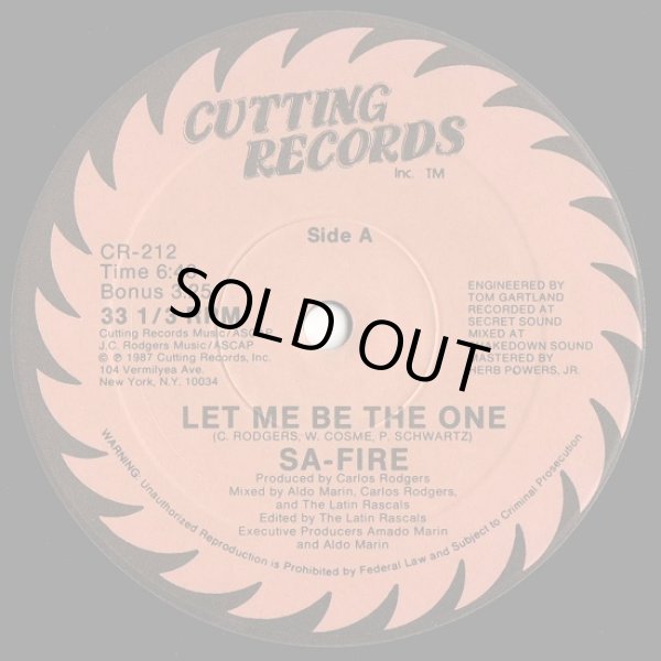 画像1: Sa-Fire - Let Me Be The One  12"